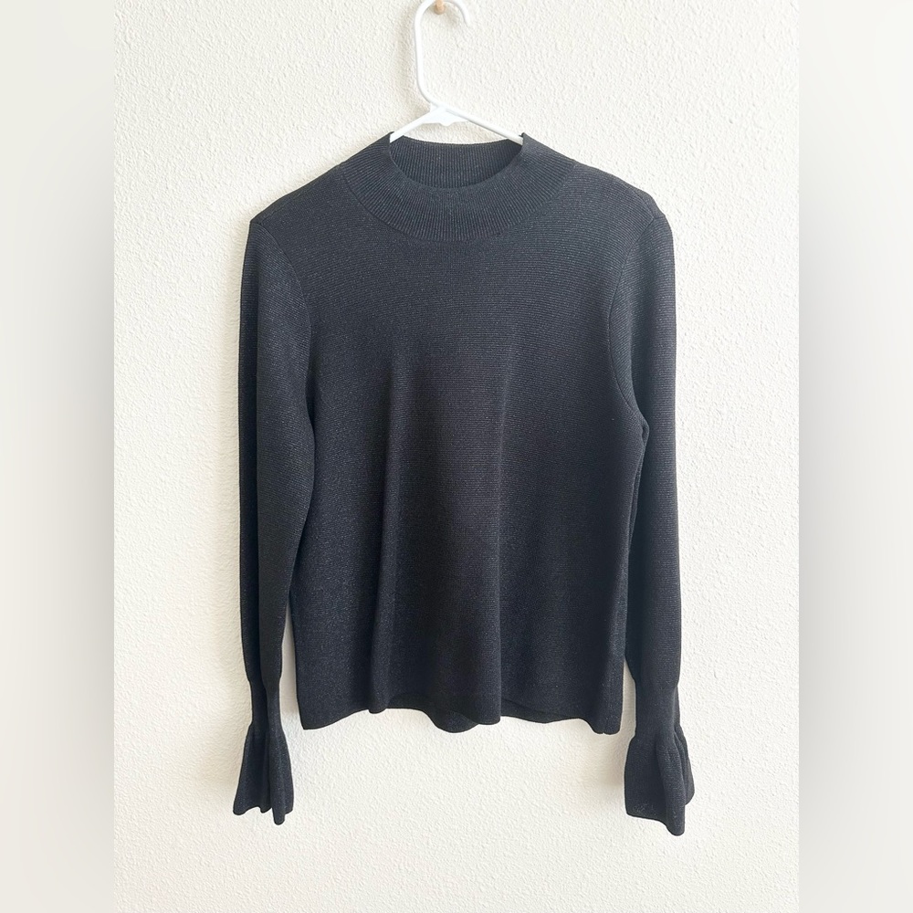 H&M | Bell long sleeve sparkle top
